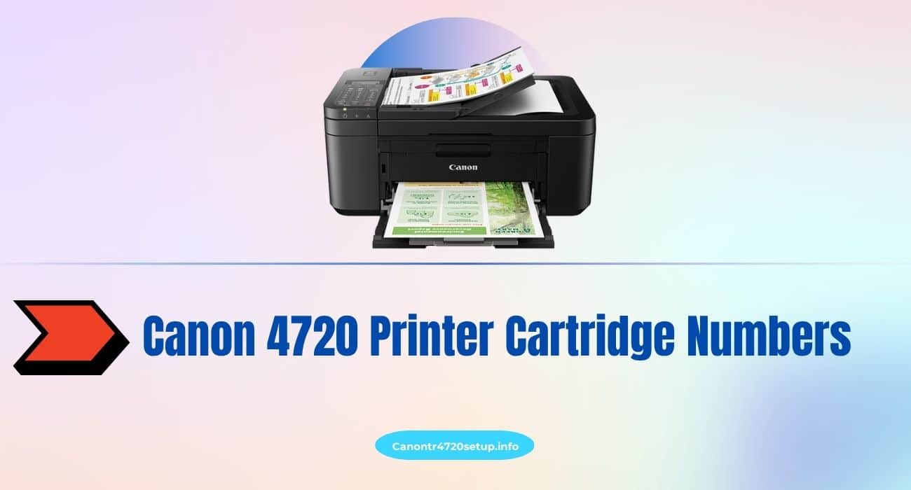 Canon 4720 Printer Cartridge Numbers