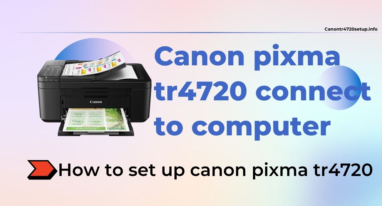 canon pixma tr4720 connect to computer