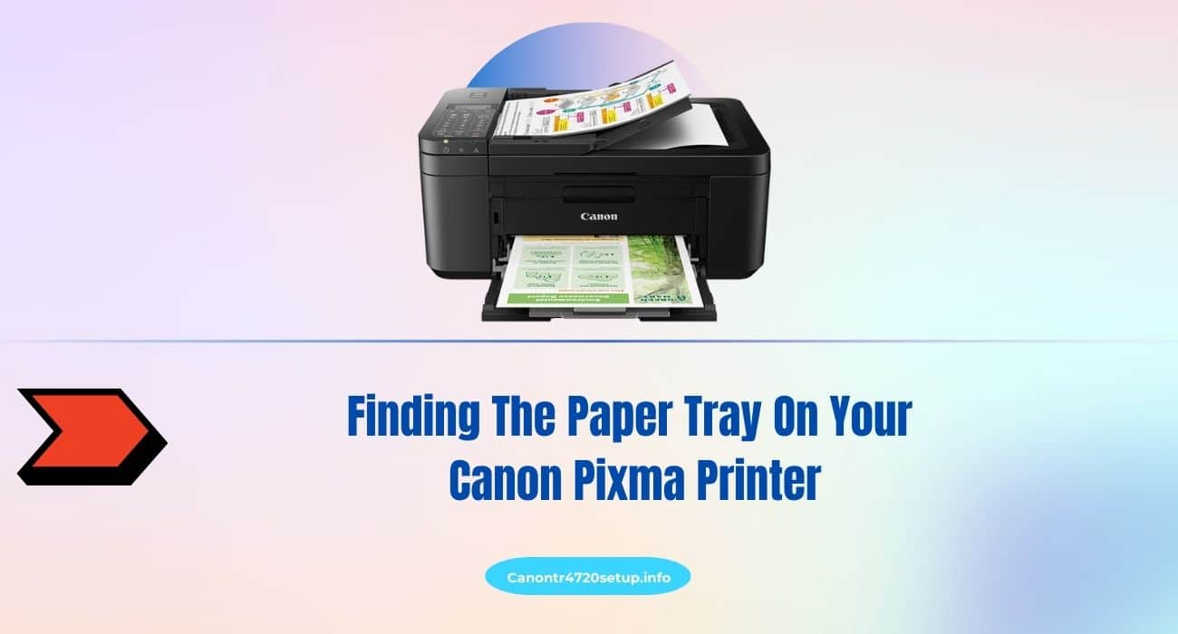 Finding The Paper Tray On Your Canon Pixma Printer
