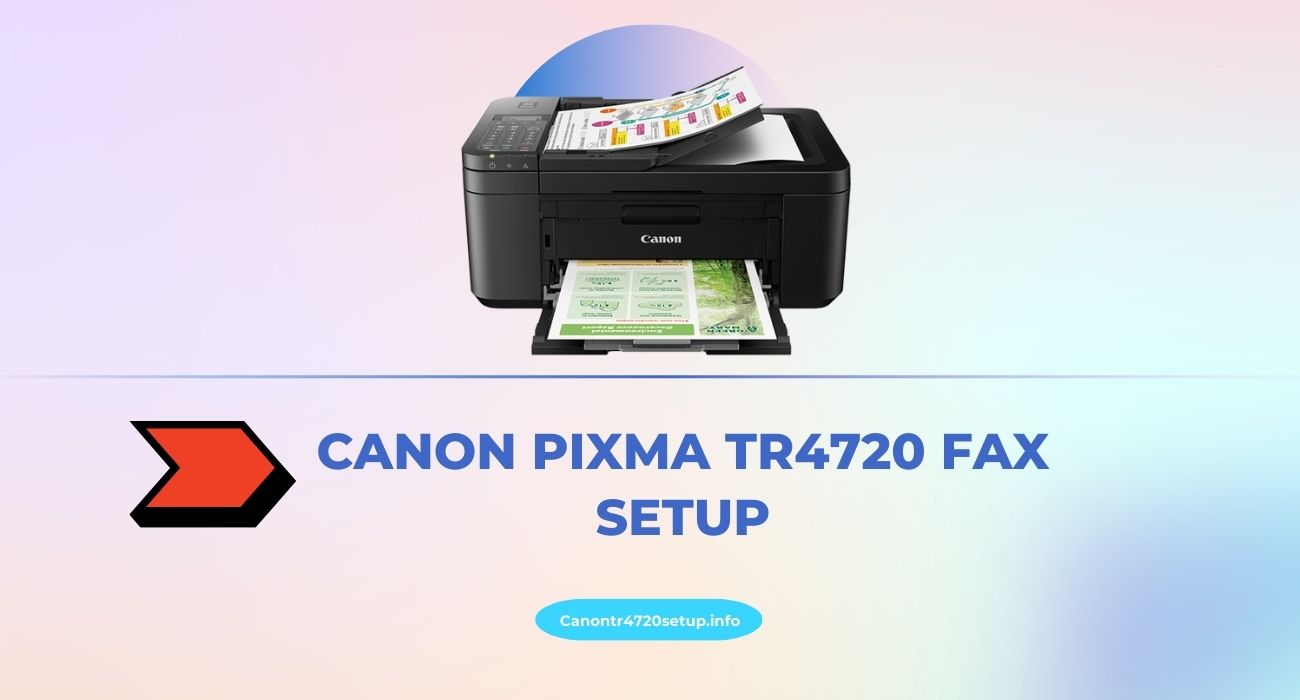 canon pixma tr4720 fax setup