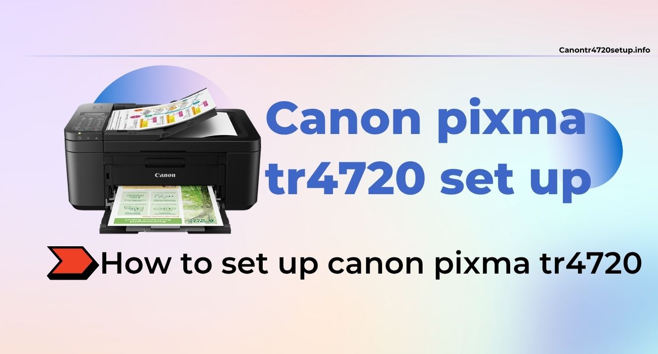 canon pixma tr4720 set up